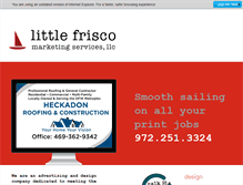 Tablet Screenshot of littlefrisco.com